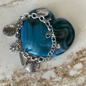 Brighton Silver Arizona  7 1/2” - 8 1/2” Charm Bracelet—As New!